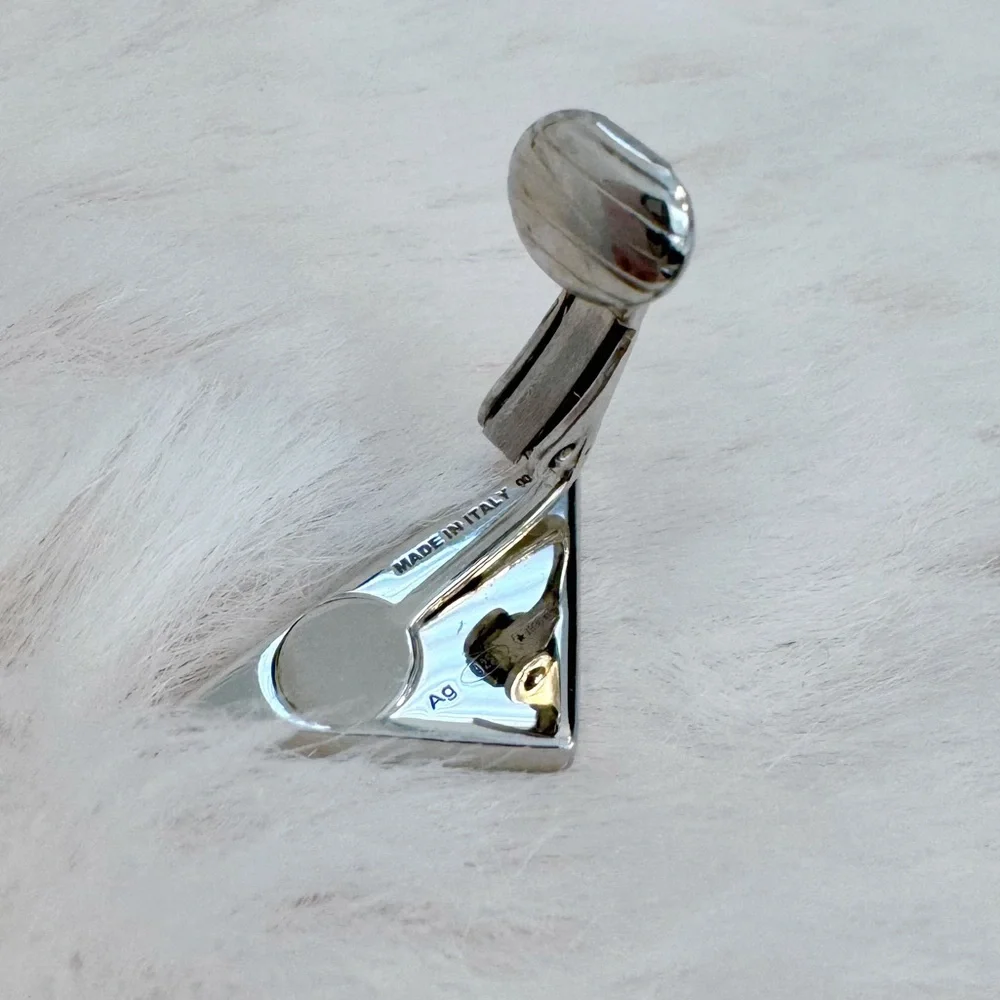 Prada Enamel Symbole Single Clip-On Earring - Picture 6 of 10